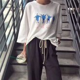Oversized Sweatshirt With HELP Print
